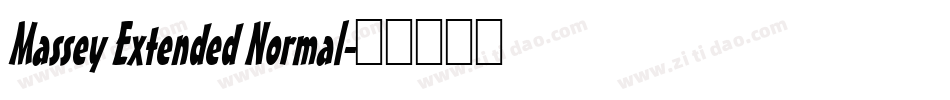 Massey Extended Normal字体转换